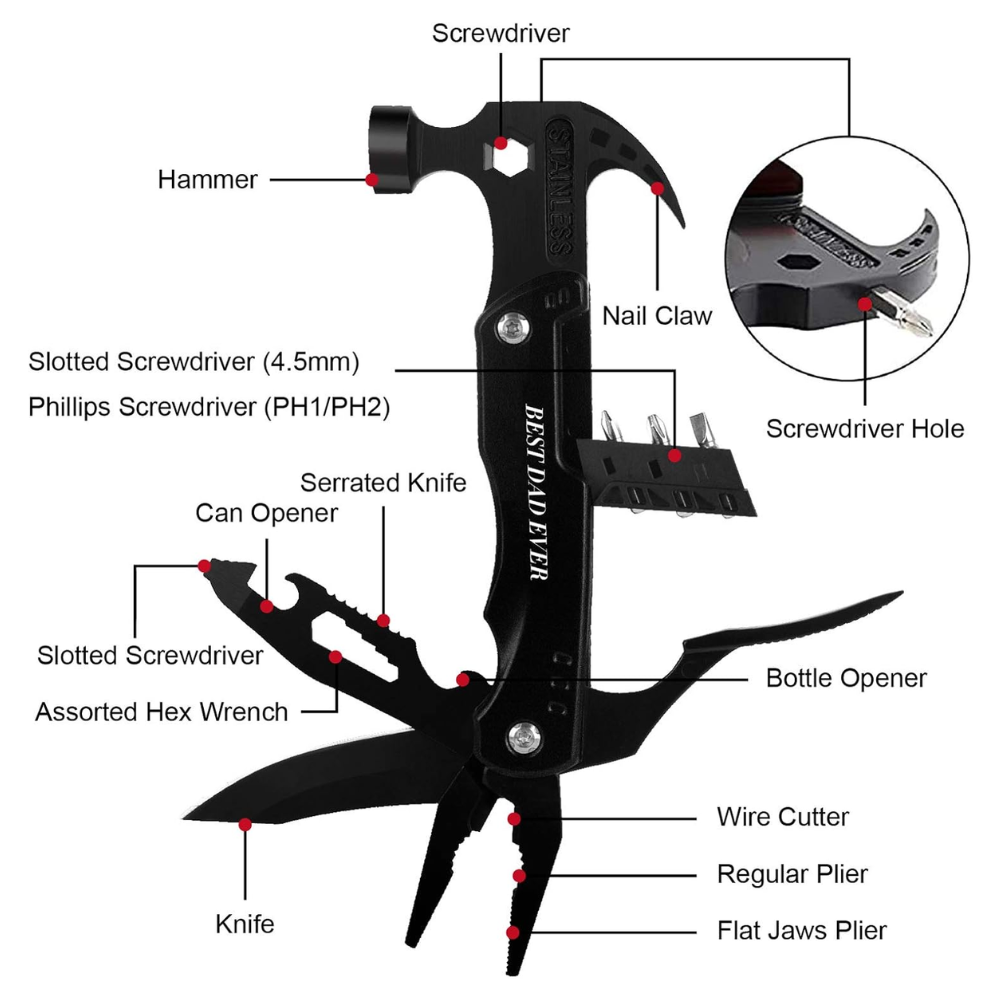 14-in-1 Multifunctional Hammer Tool