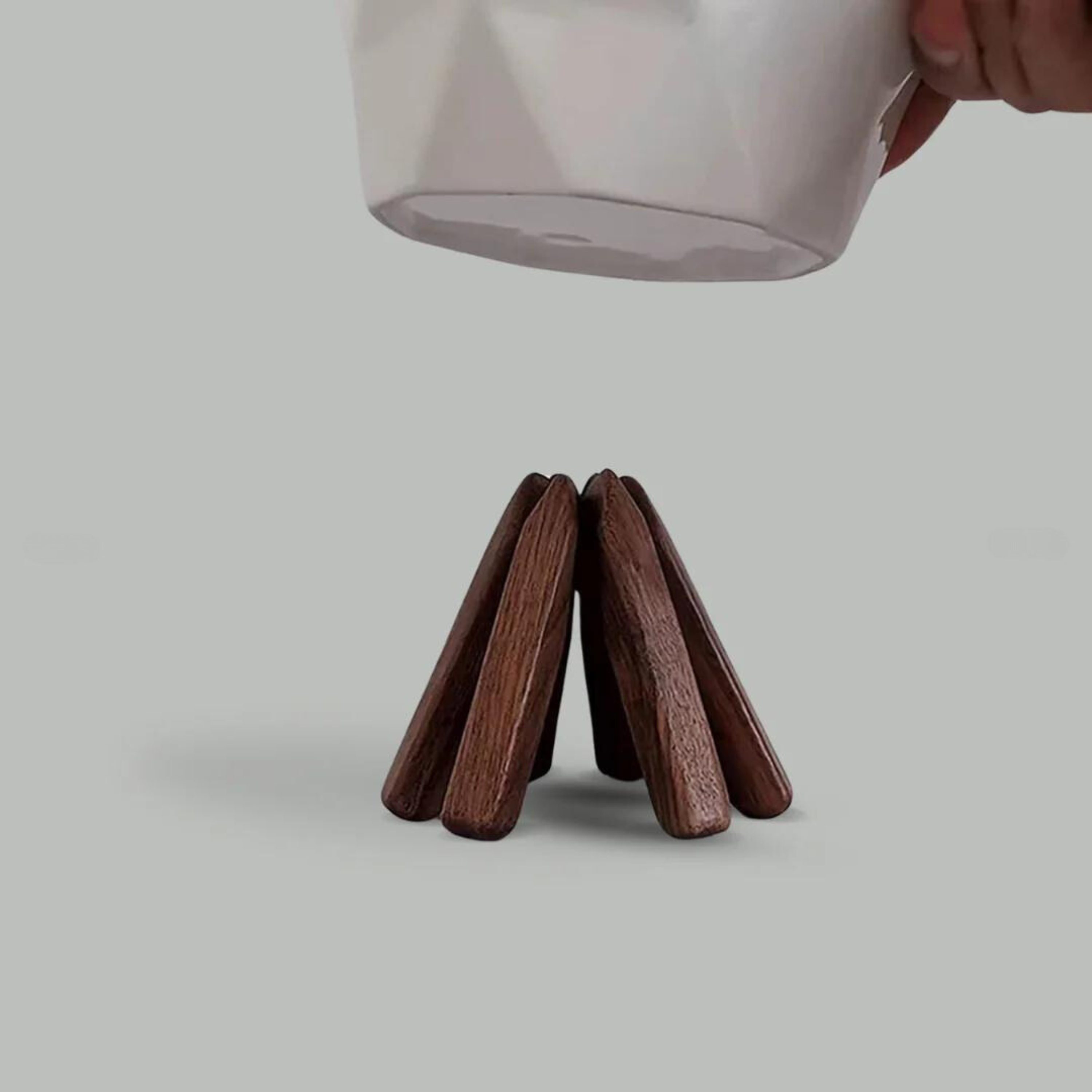 Wooden Tree Treevet Coaster Set - No-more Heat Damage