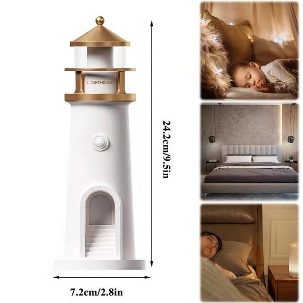 Dreamy Glow - Lighthouse Moon Projection Lamp