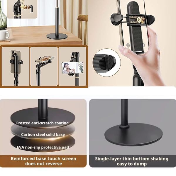 Overhead Recording - Telescopic Mobile Streaming Stand