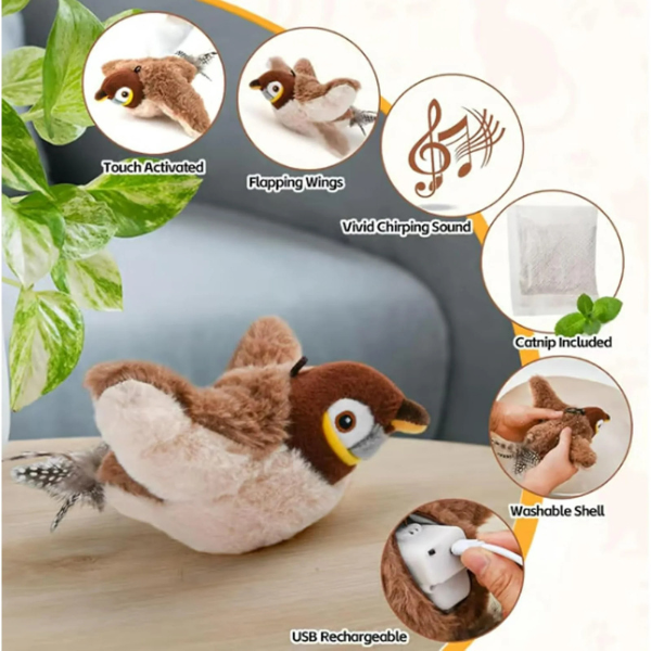No Bored Cats - Flapping Bird Cat Toy