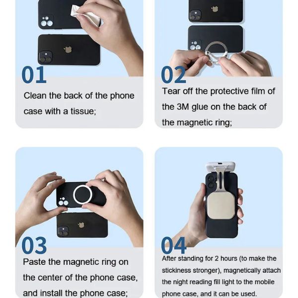 Anti-Blue Eye-Protection Magnetic Night Light for iPhone