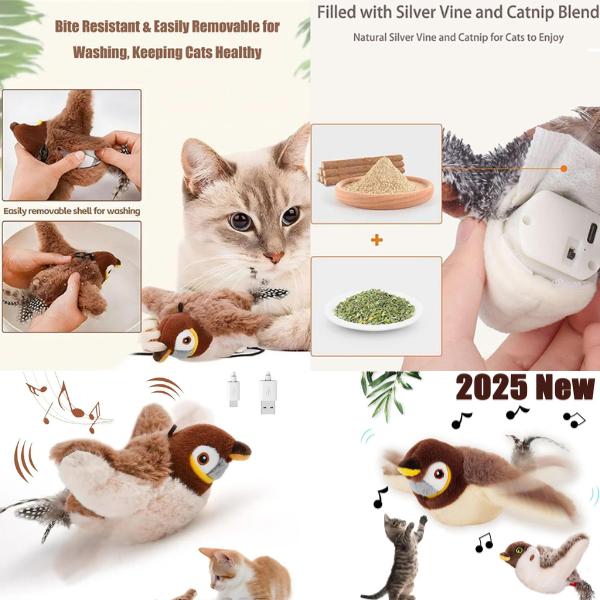 No Bored Cats - Flapping Bird Cat Toy