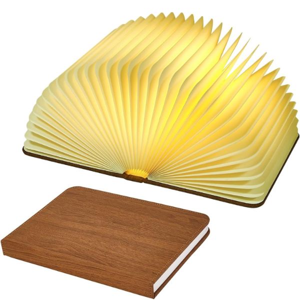 Eco-Friendly - Foldable LED Wooden Book Light