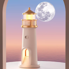 Dreamy Glow - Lighthouse Moon Projection Lamp