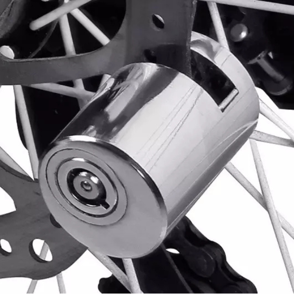 Push to Lock -  Anti-Theft Sturdy Wheel Disc-Brake Lock