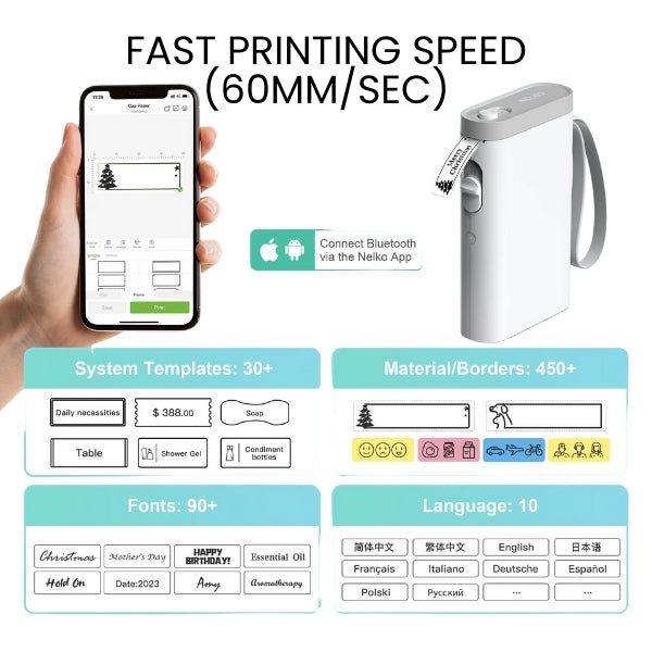 Chaotic life? Meet Nelko P21 Bluetooth Thermal Printer