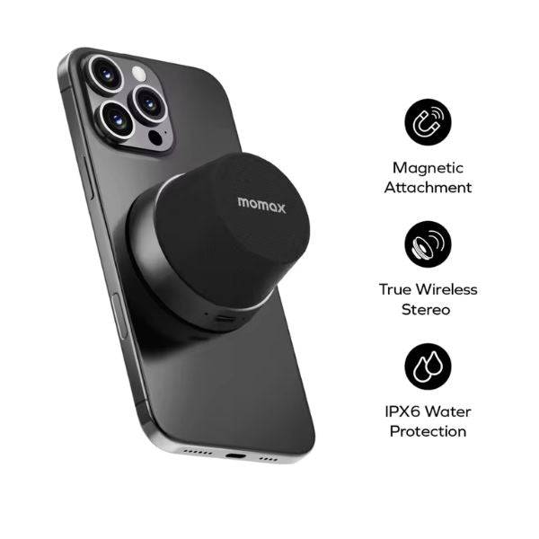 Small Size, Big Sound - MOMAX Magnetic Bluetooth Speaker