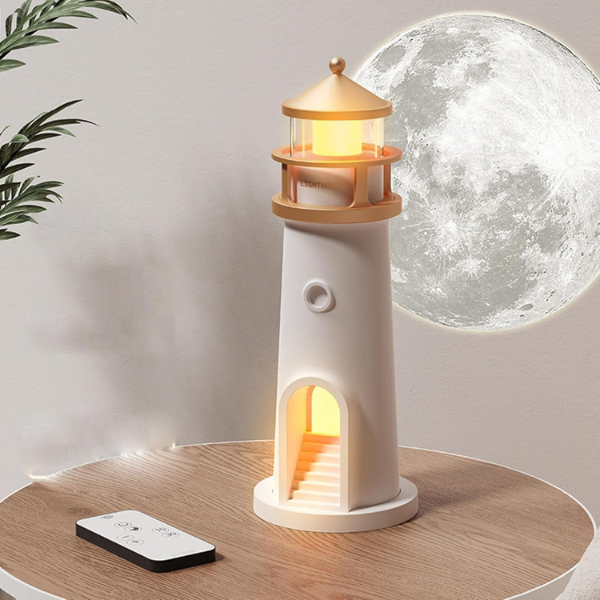 Dreamy Glow - Lighthouse Moon Projection Lamp