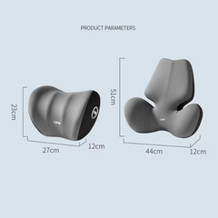 Drive Pain-Free - Car Headrest and Lumbar Neck and Back Pillow