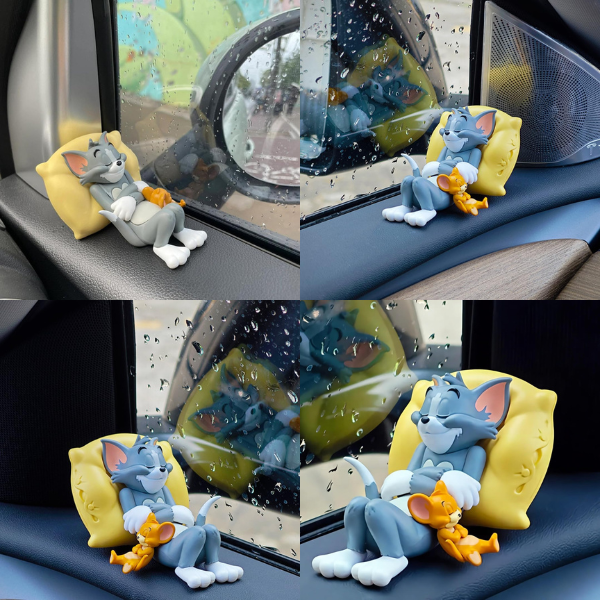 Nostalgic Vibes - Sleeping Tom & Jerry Car Ornament