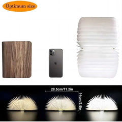 Eco-Friendly - Foldable LED Wooden Book Light