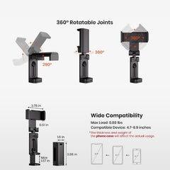 Universal Fit, No Hassle - 360° Rotation Airplane Phone Holder