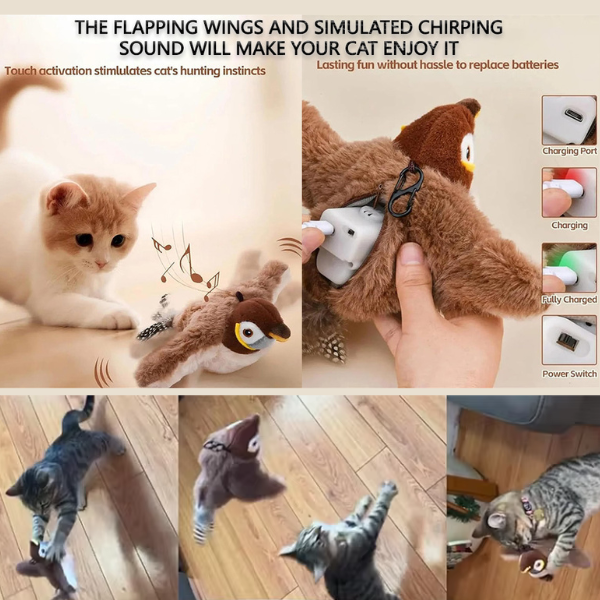 No Bored Cats - Flapping Bird Cat Toy