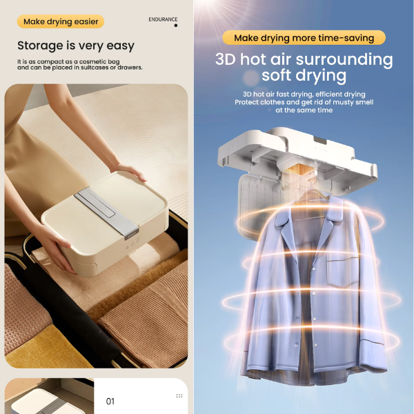 Fast-Dry – Aerodry Telescopic Cloth Dryer -  No More Damp Laundry!