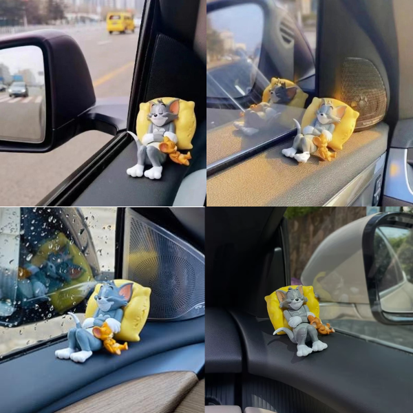 Nostalgic Vibes - Sleeping Tom & Jerry Car Ornament