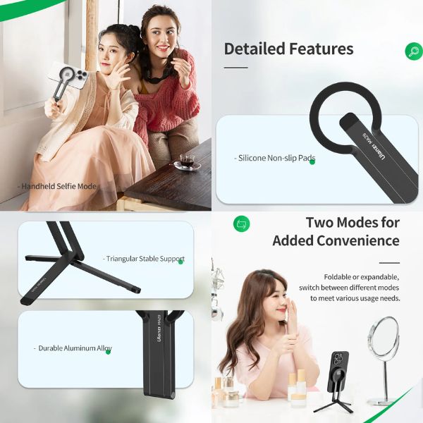 Lightweight - Ulanzi MA30 Magnetic Phone Tripod for Perfect Shots
