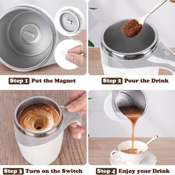 One-Touch - Automatic Magnetic Stirring Coffee Mug