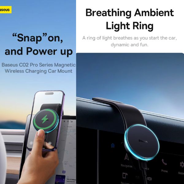 Drive Safer - Baseus Magnetic Car Phone Holder