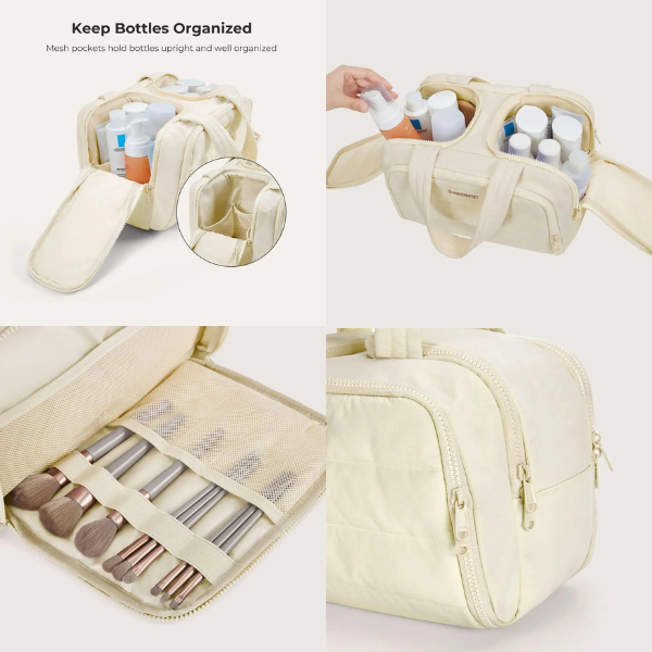 Pack More, Carry Less! - BAGSMART 4-in-1 Multi-Functional Toiletry Bag
