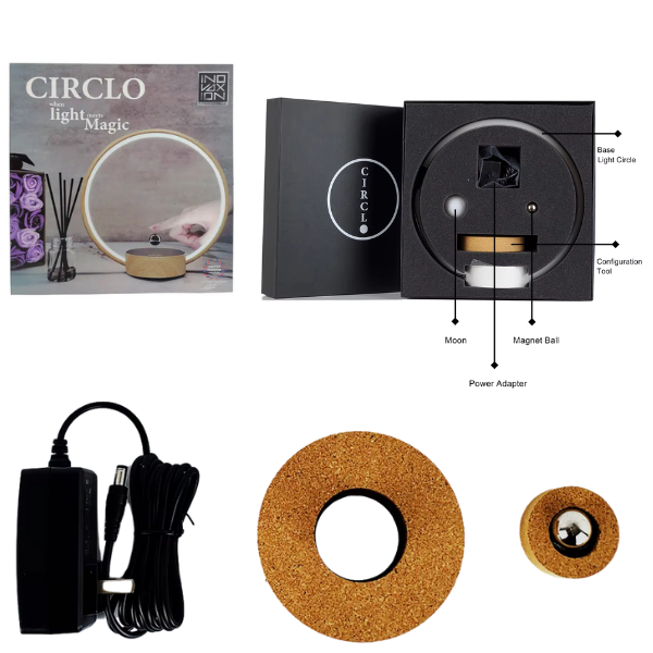 No Buttons  - Levitating Circlo LED Lamp