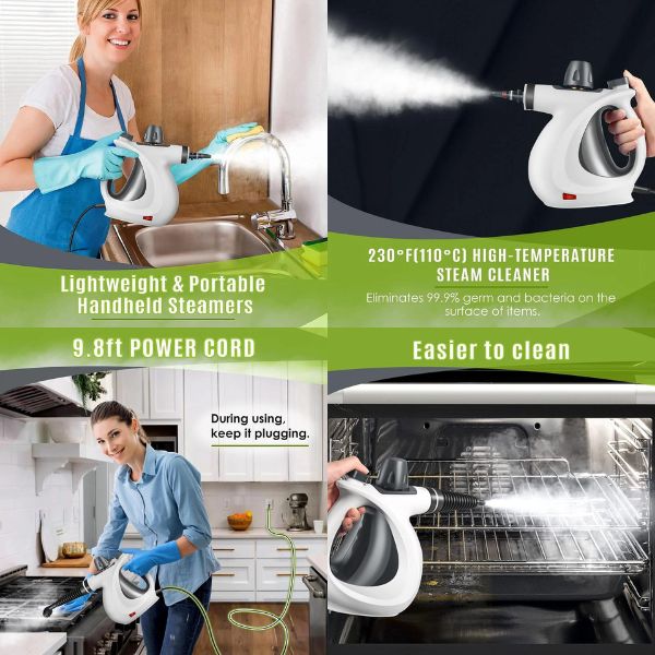 Chemical-Free Handheld Steam Cleaners - Pet & Kid Safe!