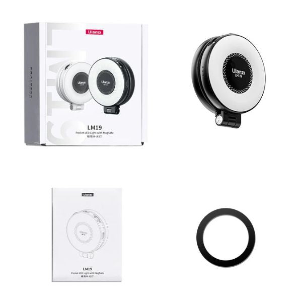 Instant Glow - Ulanzi LM19 Magnetic Selfie Light