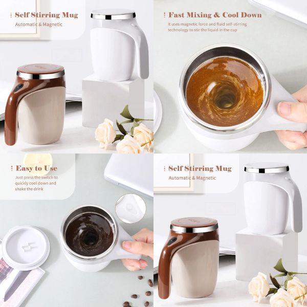 One-Touch - Automatic Magnetic Stirring Coffee Mug