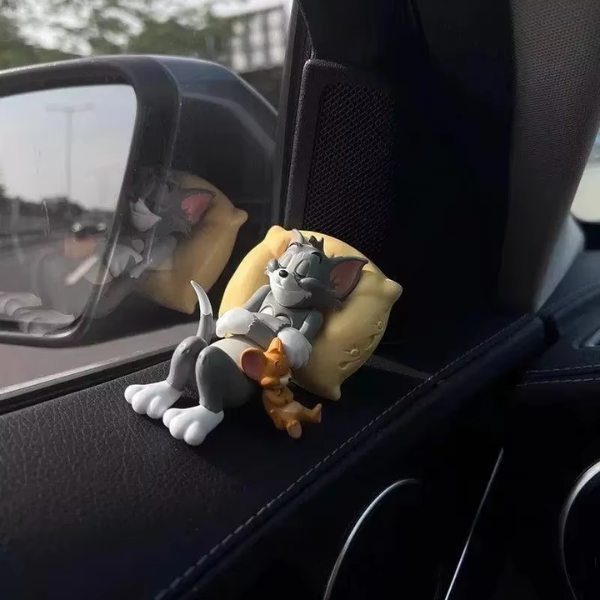Nostalgic Vibes - Sleeping Tom & Jerry Car Ornament