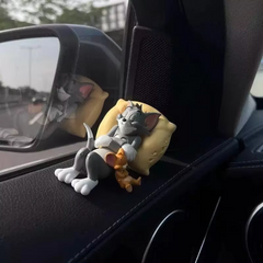 Nostalgic Vibes - Sleeping Tom & Jerry Car Ornament