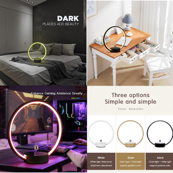No Buttons  - Levitating Circlo LED Lamp