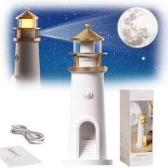 Dreamy Glow - Lighthouse Moon Projection Lamp