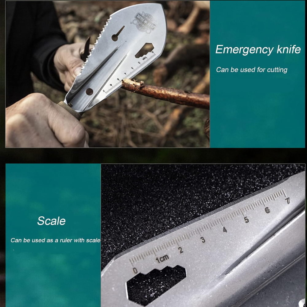 Multifunctional Hand Shovel with Hex Wrench Ruler
