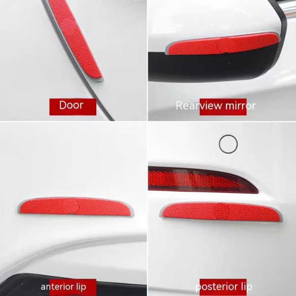 No More Scratches - 4 Pcs Rubber Car door Corner Edge Guard Handle.