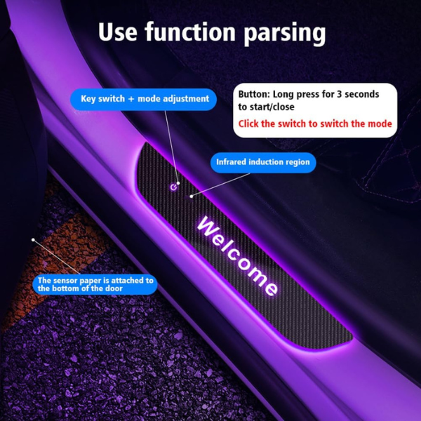 No Wiring - Car LED Door Sill Welcome Light